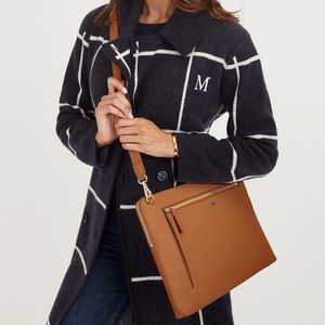 NWT Mark & Graham Black Bedford laptop crossbody